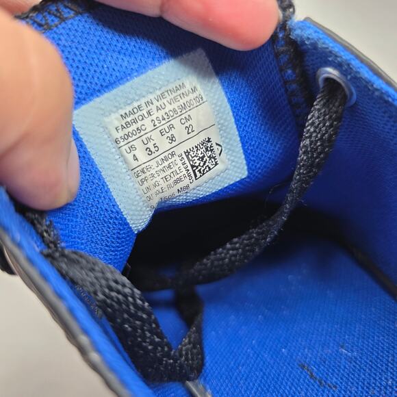 Converse Chuck Taylor All Star Low Black Blue Stitch Youth 4 - Picture 8 of 8